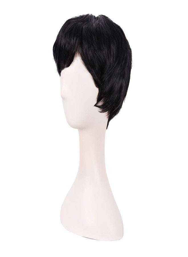 MapofBeauty 10 Inch/25cm Fashion Women Short Curly Wig (Black) - Image 3
